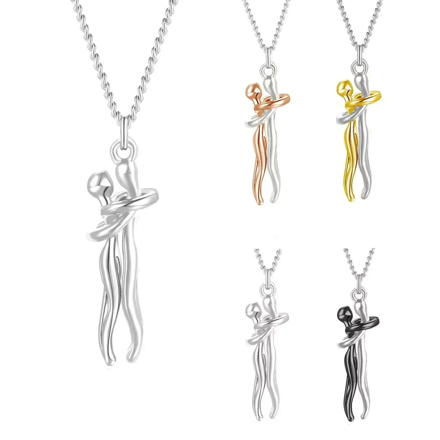 Eternal Embrace Necklace – Buy 1, Get 1 Free This Black Friday, Couples necklace, Matching necklaces for couples, Eternal Embrace necklace, Love necklaces, Romantic gifts for couples, His and hers necklace, Buy 1 get 1 free necklace UK, Gift for him and her, Couple jewelry set, Adjustable unisex necklace, Hypoallergenic titanium necklace, Limited-time necklace offer