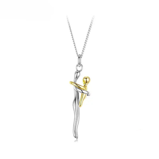 Mother & Child Necklace,

925 Sterling Silver Necklace,

Mother’s Day Gift Necklace,

Sterling Silver Hug Pendant,

Two-tone Silver and Gold Necklace,

Family Bond Necklace,

Sentimental Jewellery for Mum,

Mom and Child Jewellery,

Meaningful Jewellery for Mum,

Keepsake Necklace for Mum